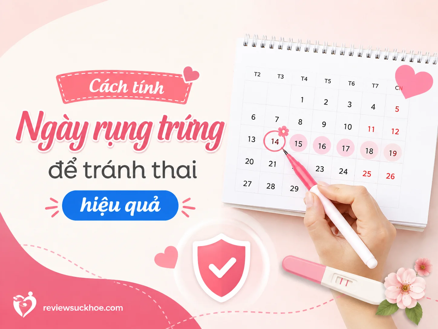 Cách tính ngày rụng trứng để tránh thai hiệu quả