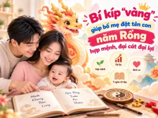 Bí kíp "vàng" giúp bố mẹ đặt tên con năm rồng hợp mệnh, đại cát đại lợi