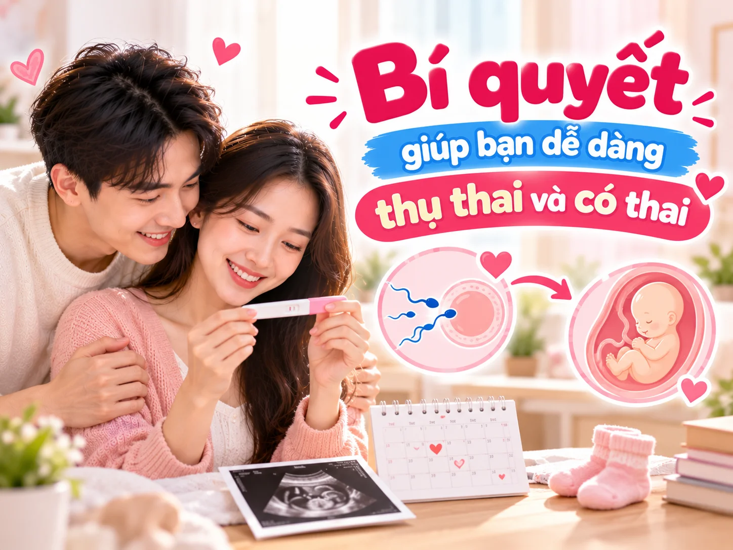 Bí quyết giúp bạn dễ dàng thụ thai và có thai