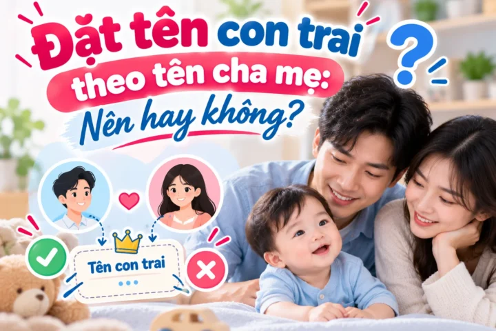 Đặt tên con trai theo tên cha mẹ