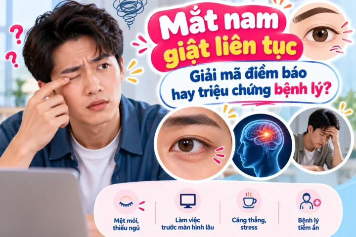 Mắt nam giật liên tục: Giải mã điềm báo hay triệu chứng bệnh lý? 4 Mắt nam giật liên tục: Giải mã điềm báo hay triệu chứng bệnh lý?