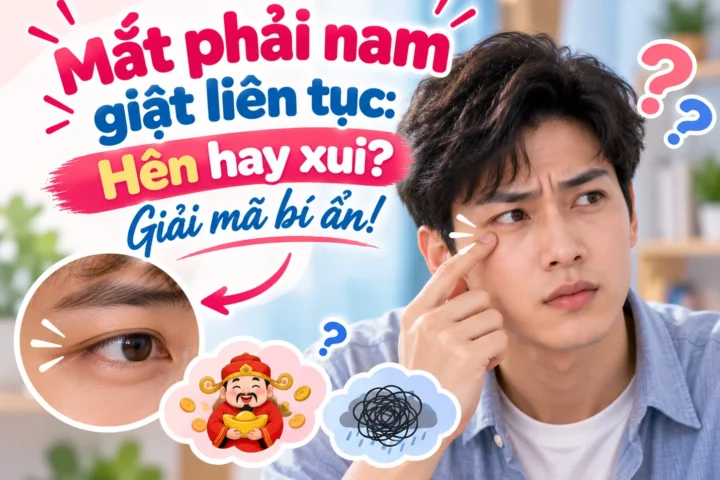 Mắt phải nam giật liên tục: Hên hay xui? Giải mã bí ẩn! 6 Mắt phải nam giật liên tục: Hên hay xui? Giải mã bí ẩn!