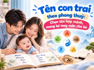 Tên con trai theo phong thuỷ: Chọn tên hợp mệnh, mang lại may mắn cho bé
