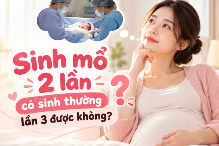 Sinh mổ 2 lần có sinh thường lần 3 được không?
