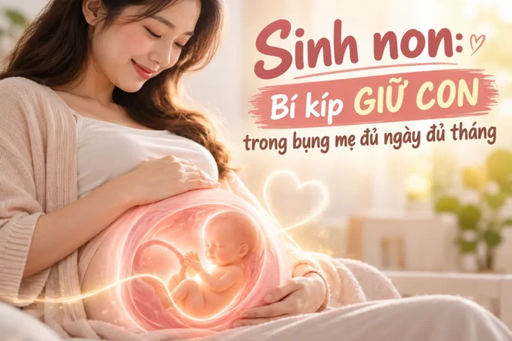 Sinh non: Bí kíp GIỮ CON trong bụng mẹ đủ ngày đủ tháng