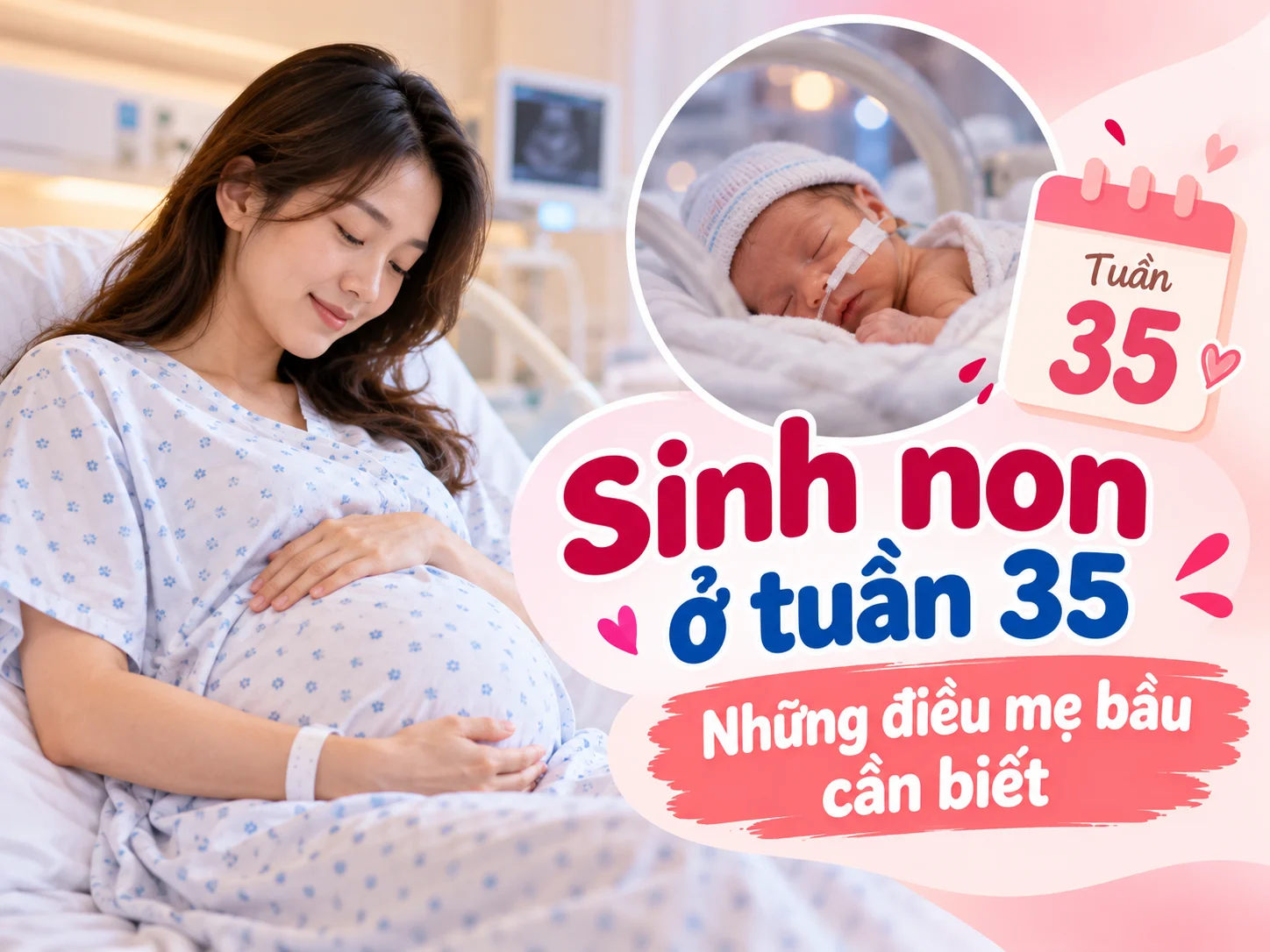Sinh non ở tuần 35: Những điều mẹ bầu cần biết