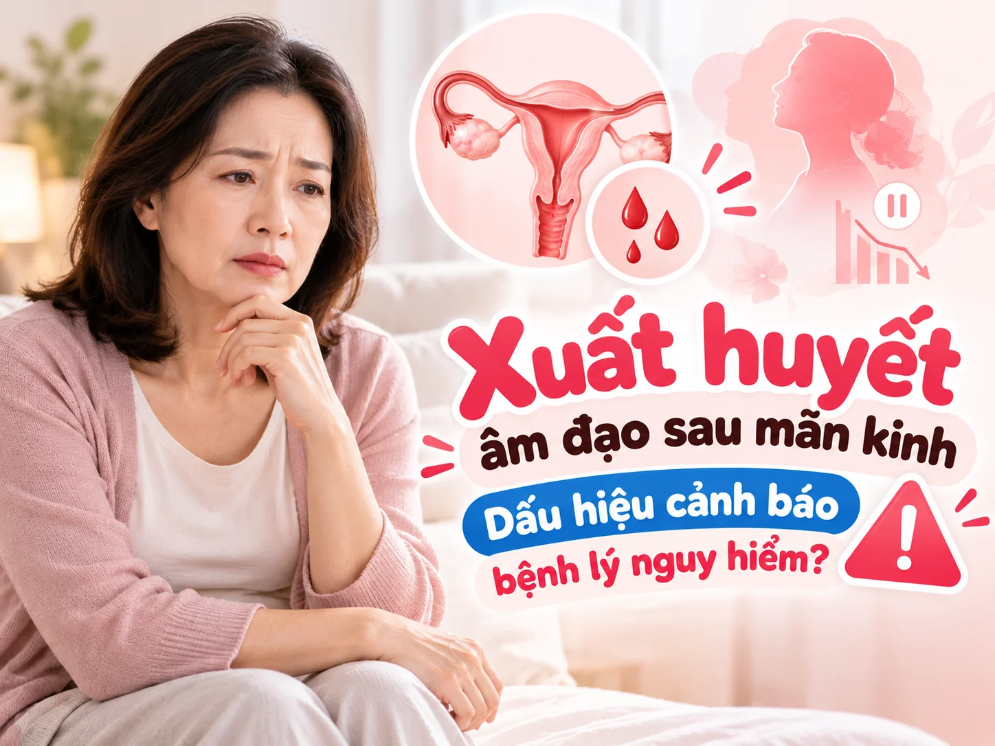 Xuất huyết âm đạo sau mãn kinh: Dấu hiệu cảnh báo bệnh lý nguy hiểm?