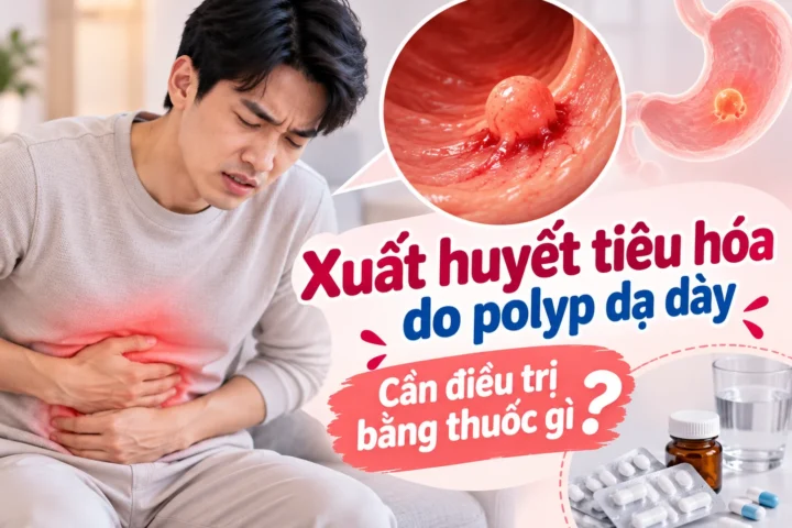 Xuất huyết tiêu hóa do polyp dạ dày: Cần điều trị bằng thuốc gì?
