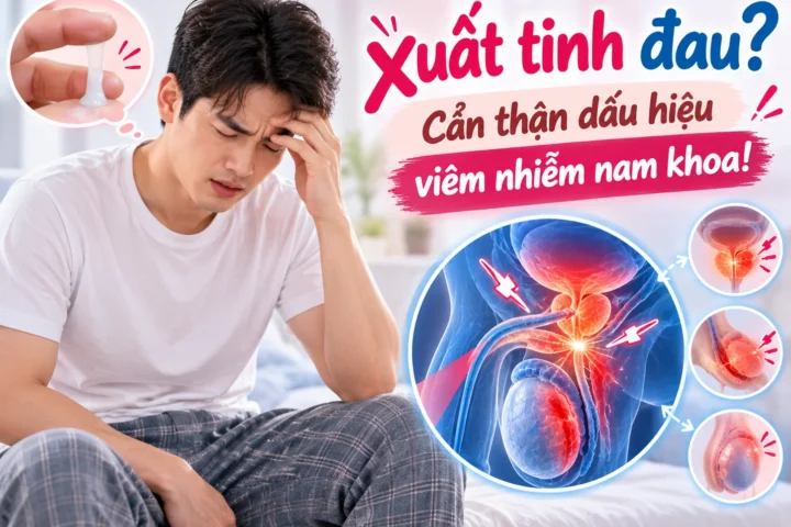 Xuất tinh đau? Cẩn thận dấu hiệu viêm nhiễm nam khoa!