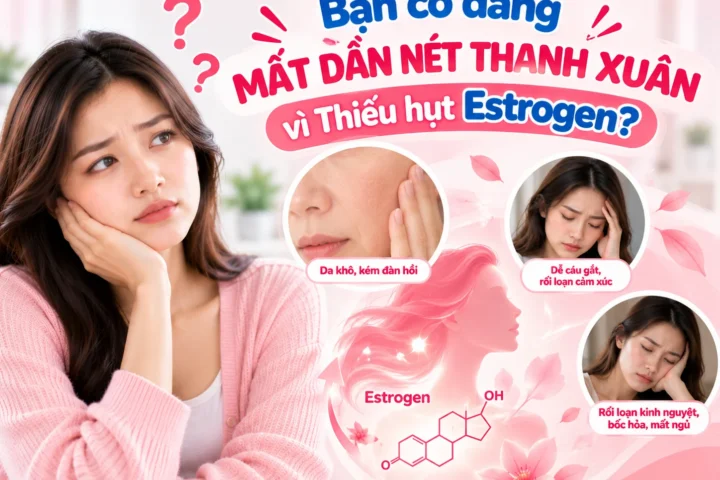 Bạn có đang MẤT DẦN NÉT THANH XUÂN vì Thiếu hụt Estrogen?