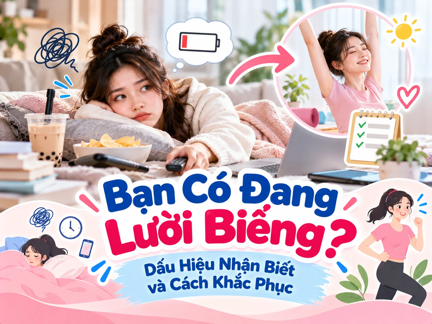 Bạn có đang lười biếng? Dấu hiệu nhận biết và cách khắc phục