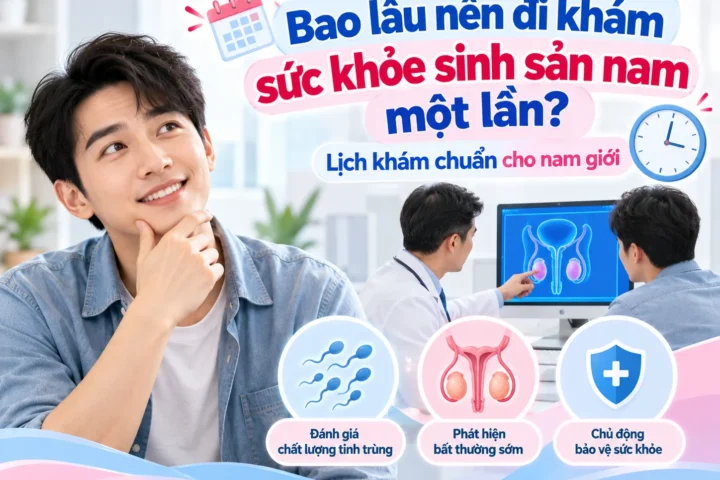 Bao lâu nên đi khám sức khỏe sinh sản nam một lần? Lịch khám chuẩn cho nam giới 7 Bao lâu nên đi khám sức khỏe sinh sản nam một lần? Lịch khám chuẩn cho nam giới