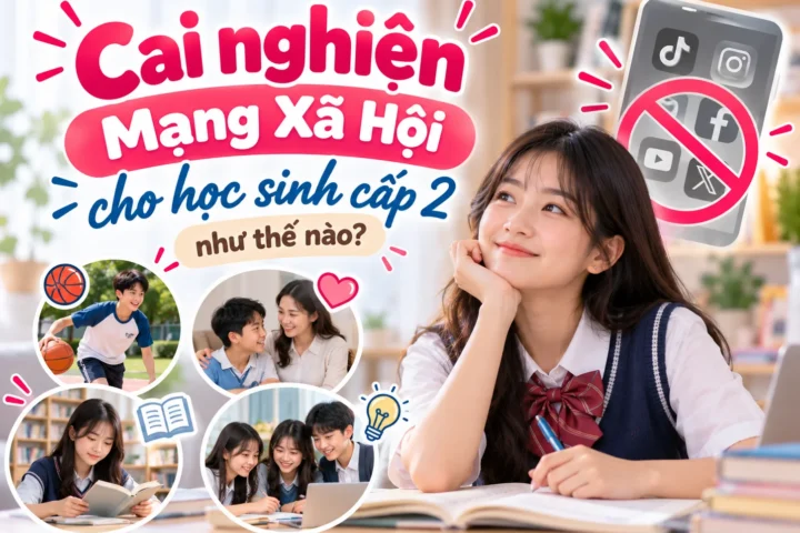 Cai nghiện mạng xã hội cho học sinh cấp 2 như thế nào