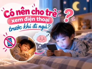 Có nên cho trẻ xem điện thoại trước khi đi ngủ?