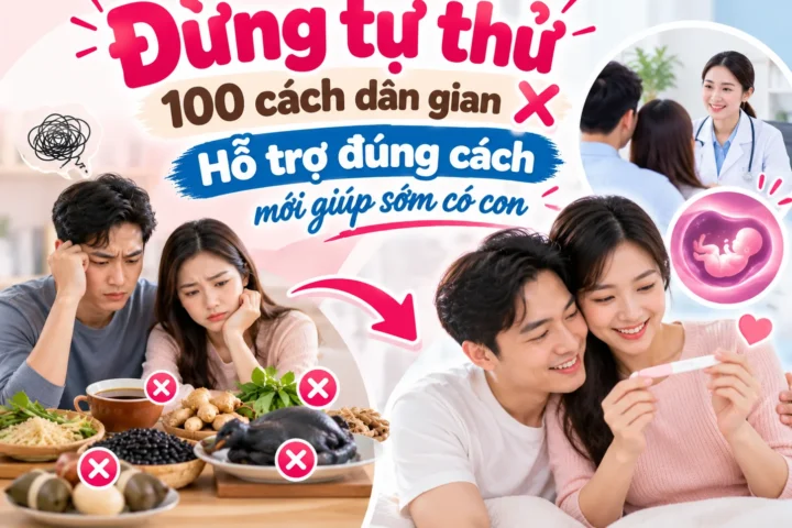 Đừng tự thử 100 cách dân gian – Hỗ trợ đúng cách mới giúp sớm có con