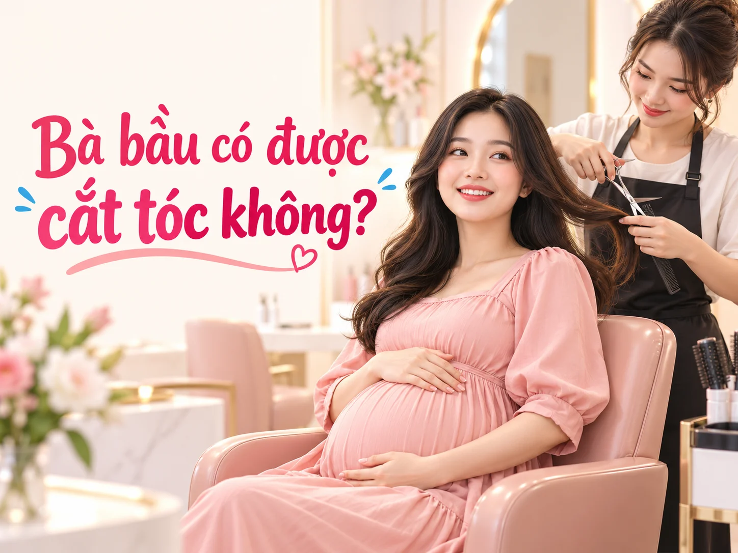 Bà bầu có được cắt tóc không?