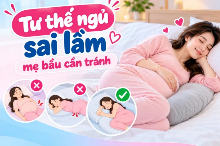 Tư thế ngủ sai lầm mẹ bầu cần tránh