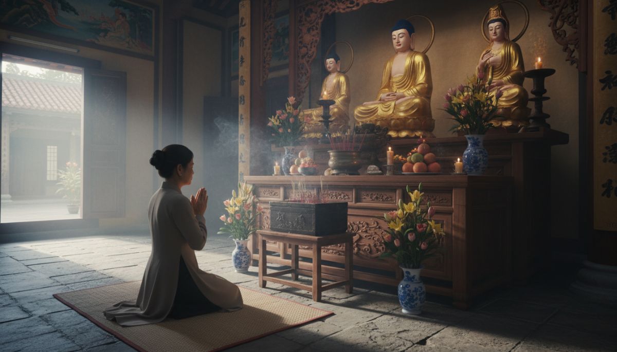 Văn khấn tại chùa cầu bình an (ban Tam Bảo/Quan Âm) 4 Văn khấn tại chùa cầu bình an (ban Tam BảoQuan Âm)