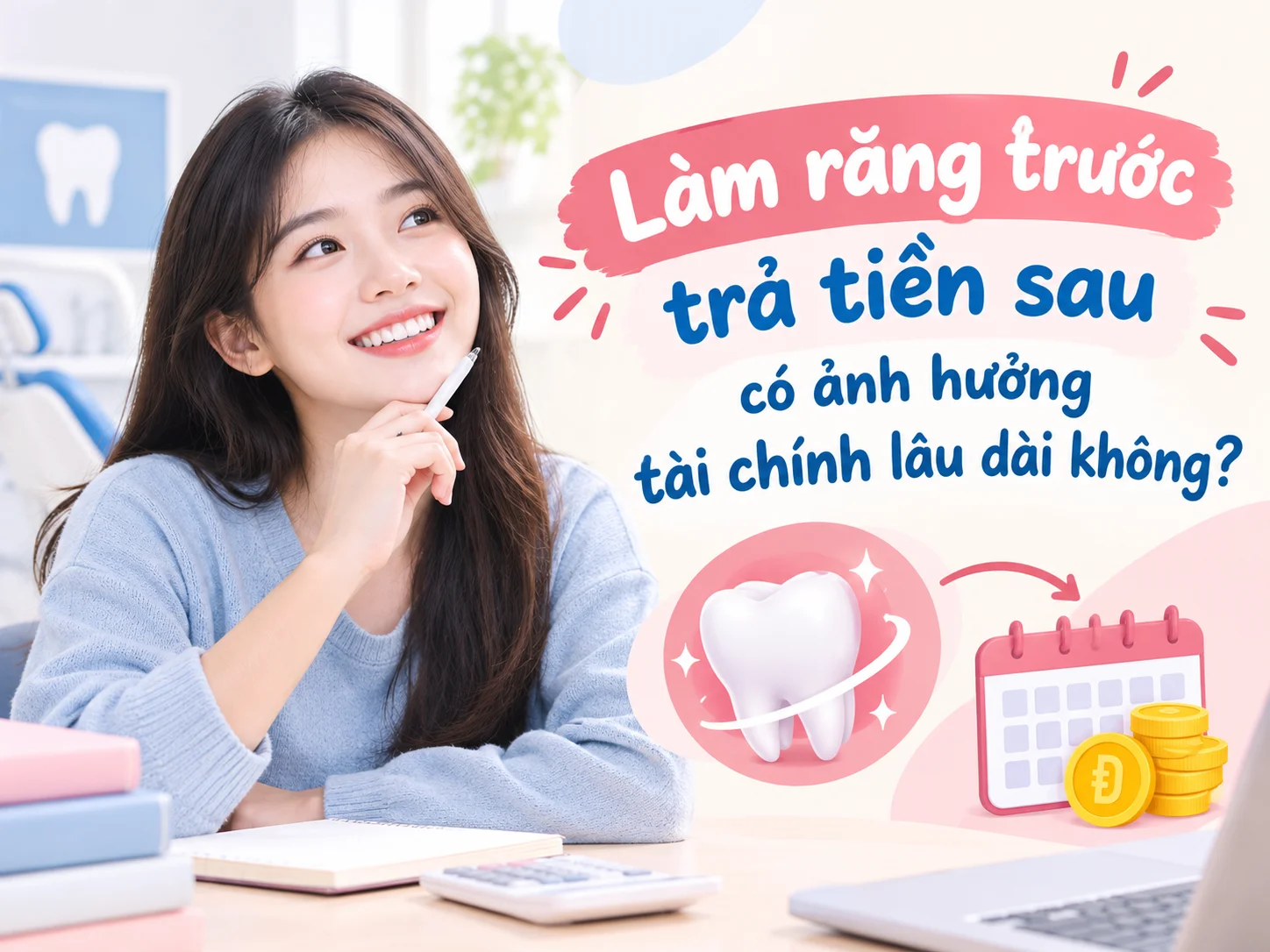 Làm răng trước trả tiền sau có ảnh hưởng tài chính lâu dài không?