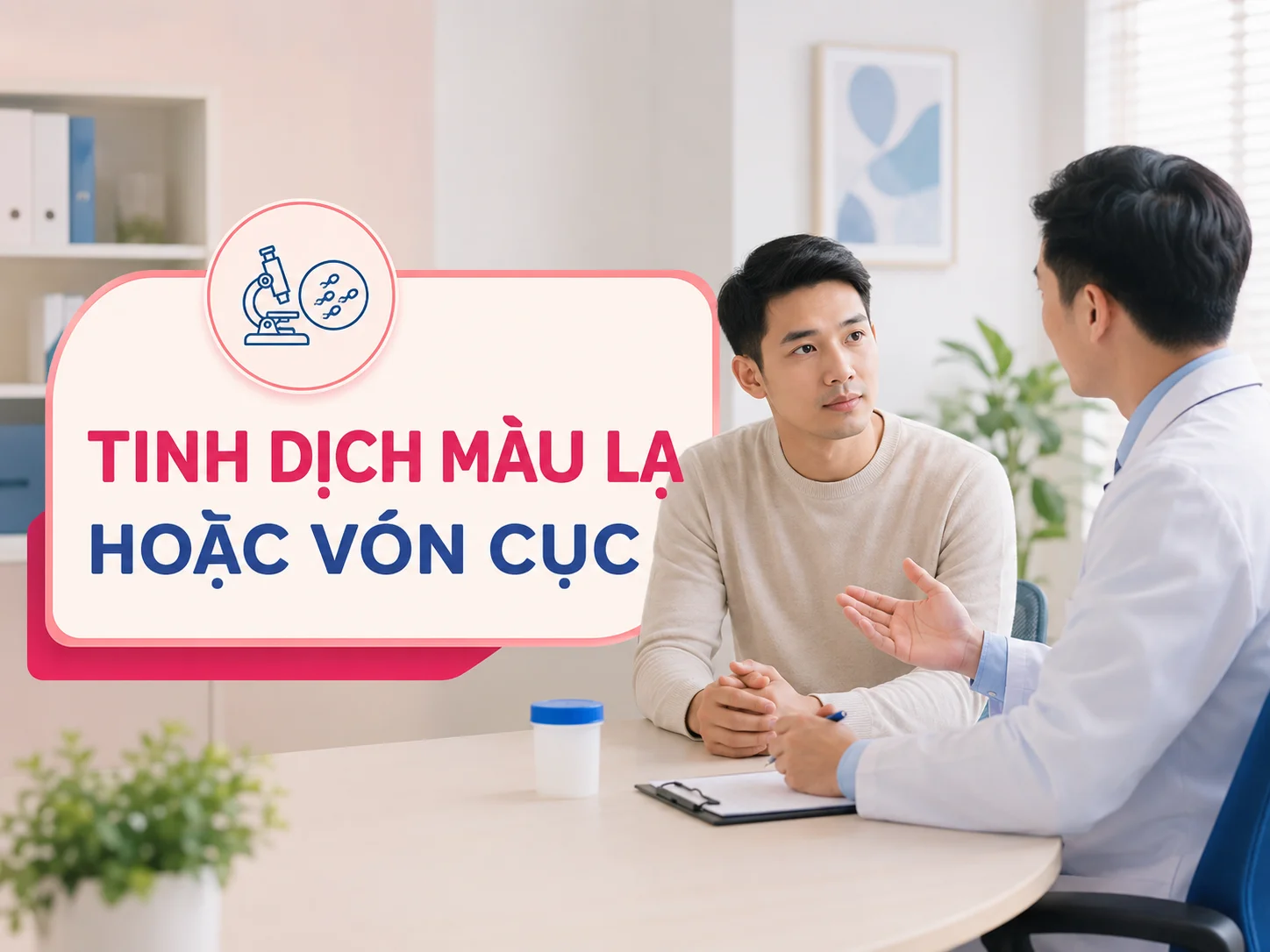 Tinh dịch của chồng có màu lạ hoặc vón cục: Có ảnh hưởng đến sinh sản không? 5 Tinh dịch của chồng có màu lạ hoặc vón cục: Có ảnh hưởng đến sinh sản không?