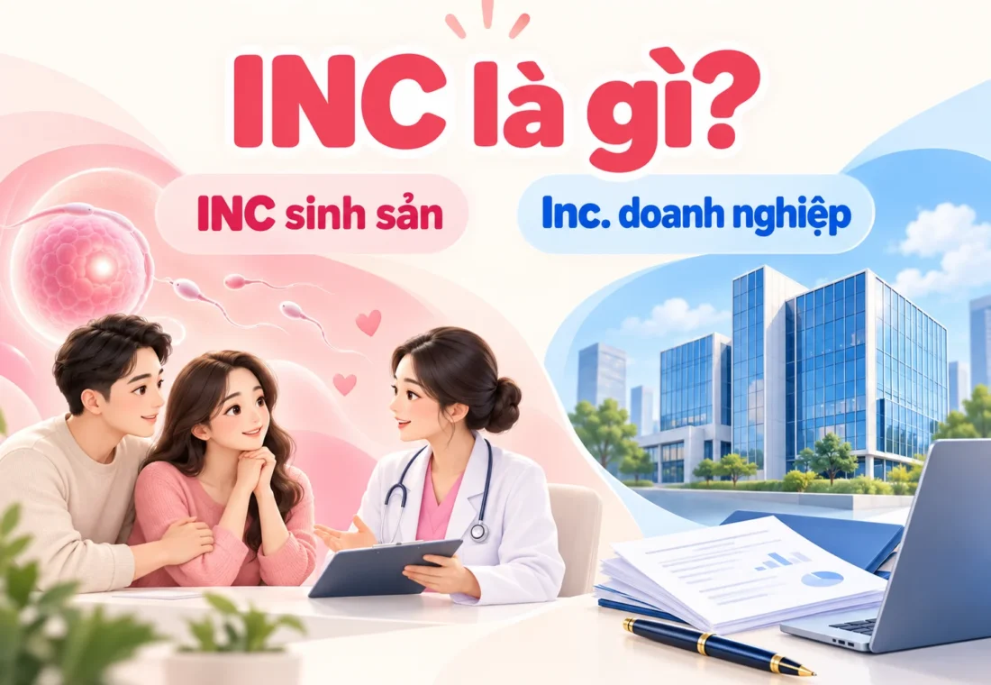 INC là gì? Phân biệt INC trong sức khỏe sinh sản và 'Inc.' doanh nghiệp